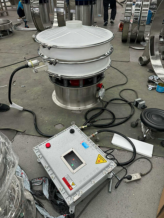 塑料防爆旋振筛，哈氏合金钢筛网