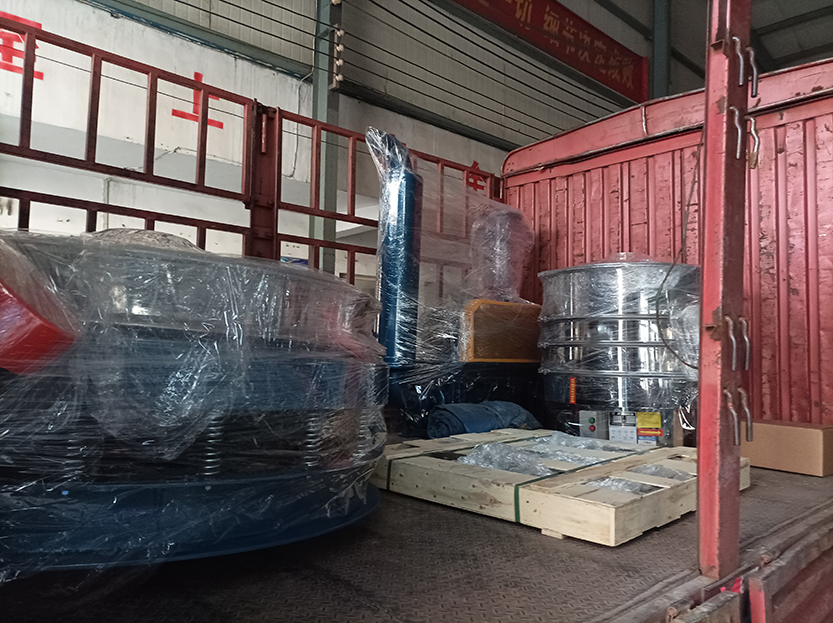 超声波旋振筛、网架、1.5米直排筛发货